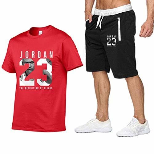 Product Chicago Bulls Jordan Moda Hombre Manga Corta Camiseta, Hombres Pantalones deportivos,Baloncesto Deportivos