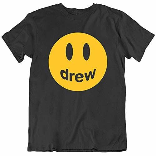 Lugar Drew Smile Happyface Emoji T Shirt Black tee Gift New from US