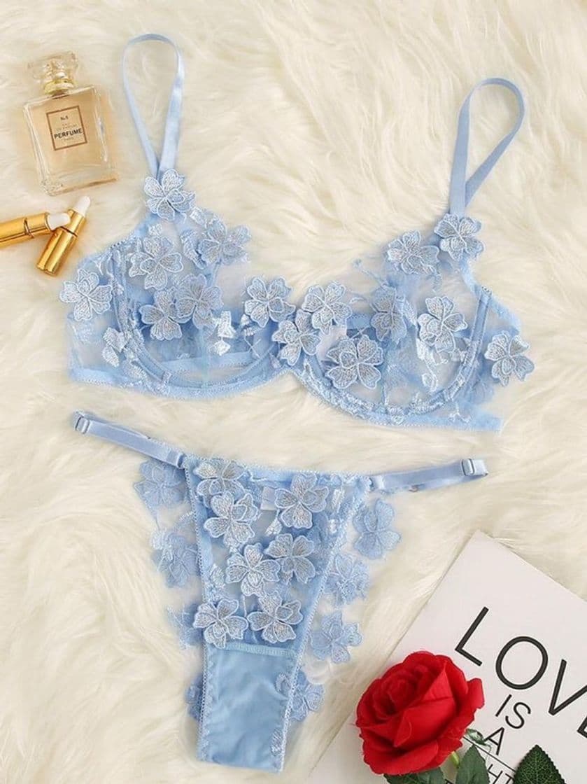 Moda Blue lingerie set