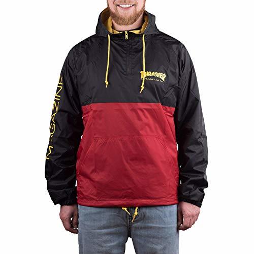 Producto THRASHER Chaqueta mag Logo Anorak Negro-Rojo