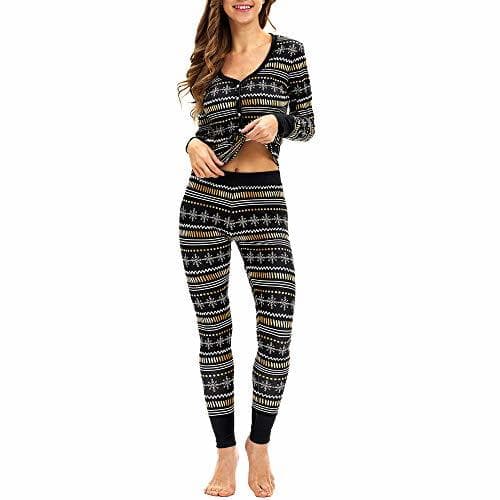 Producto MEIbax Casual Moda Pijamas de O Cuello de Moda Elk y Arbol