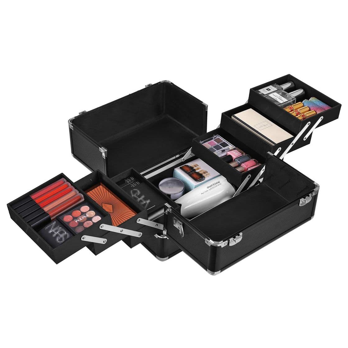 Elemento de la categoría hogar SONGMICS maletin maquillaje profesional Con cerradura negro JBC225B