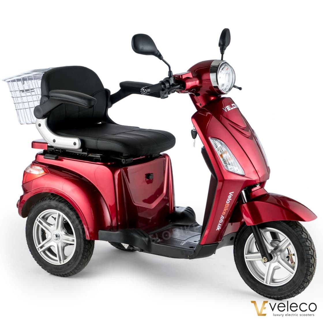 Producto VELECO ZT15 Scooter Eléctrico de 3 Ruedas Mayores Minusvalido 900W Rojo