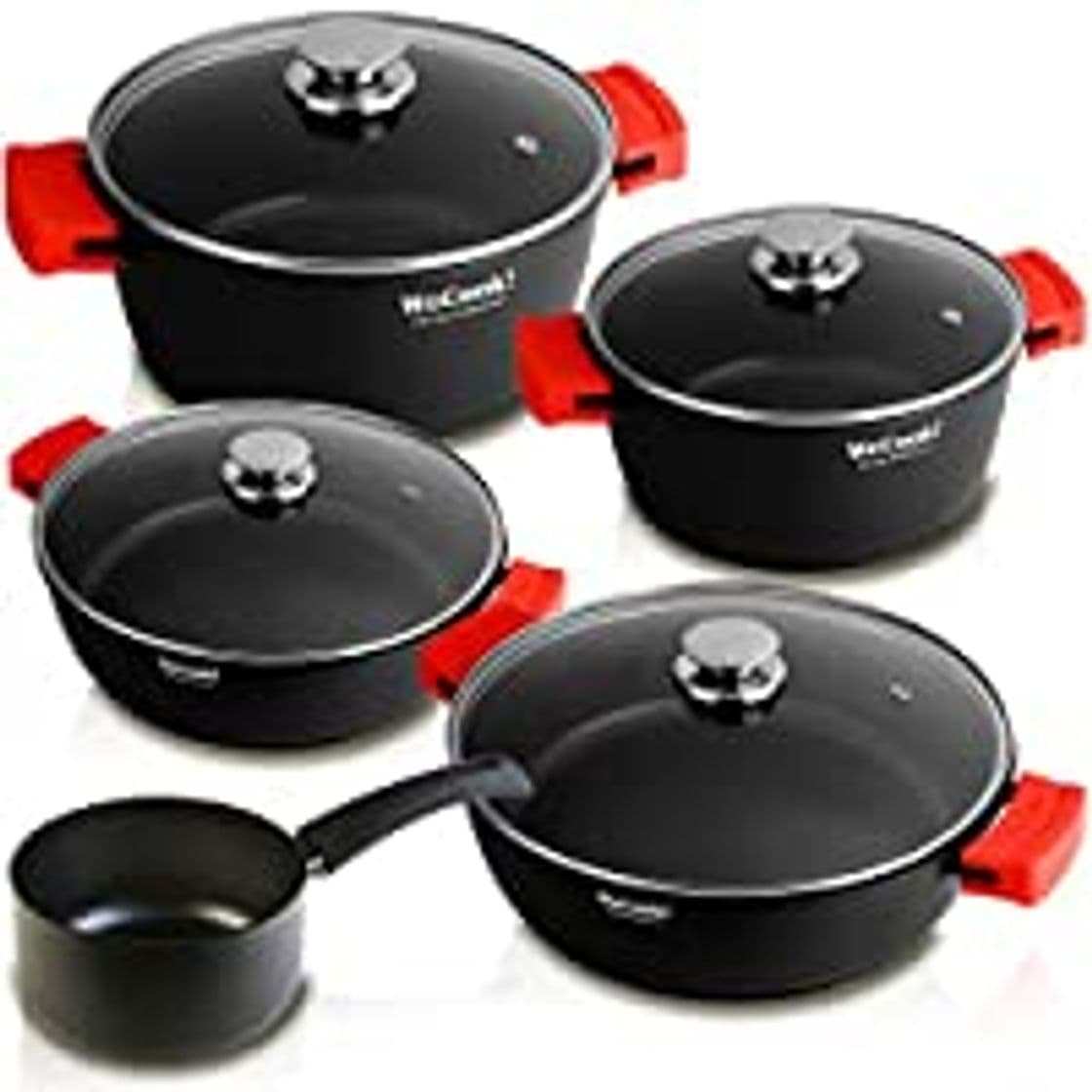 Producto Batería de Cocina, TIBEK Juego de Ollas 12 piezas Premium Acero Inoxidable