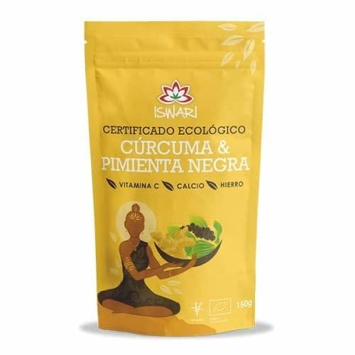 Producto Iswari Curcuma-Pimienta Negra Superalimento 150Gr; Bio 1 Unidad 200 g