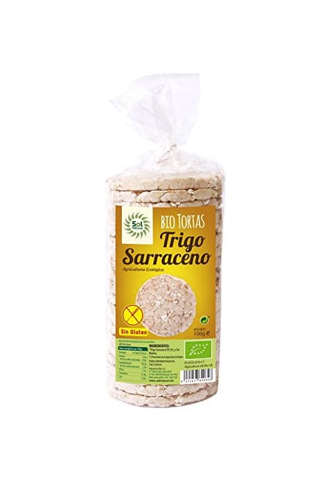 Producto Sol Natural Tortas de Trigo Sarraceno, sin Gluten - Paquete de 12