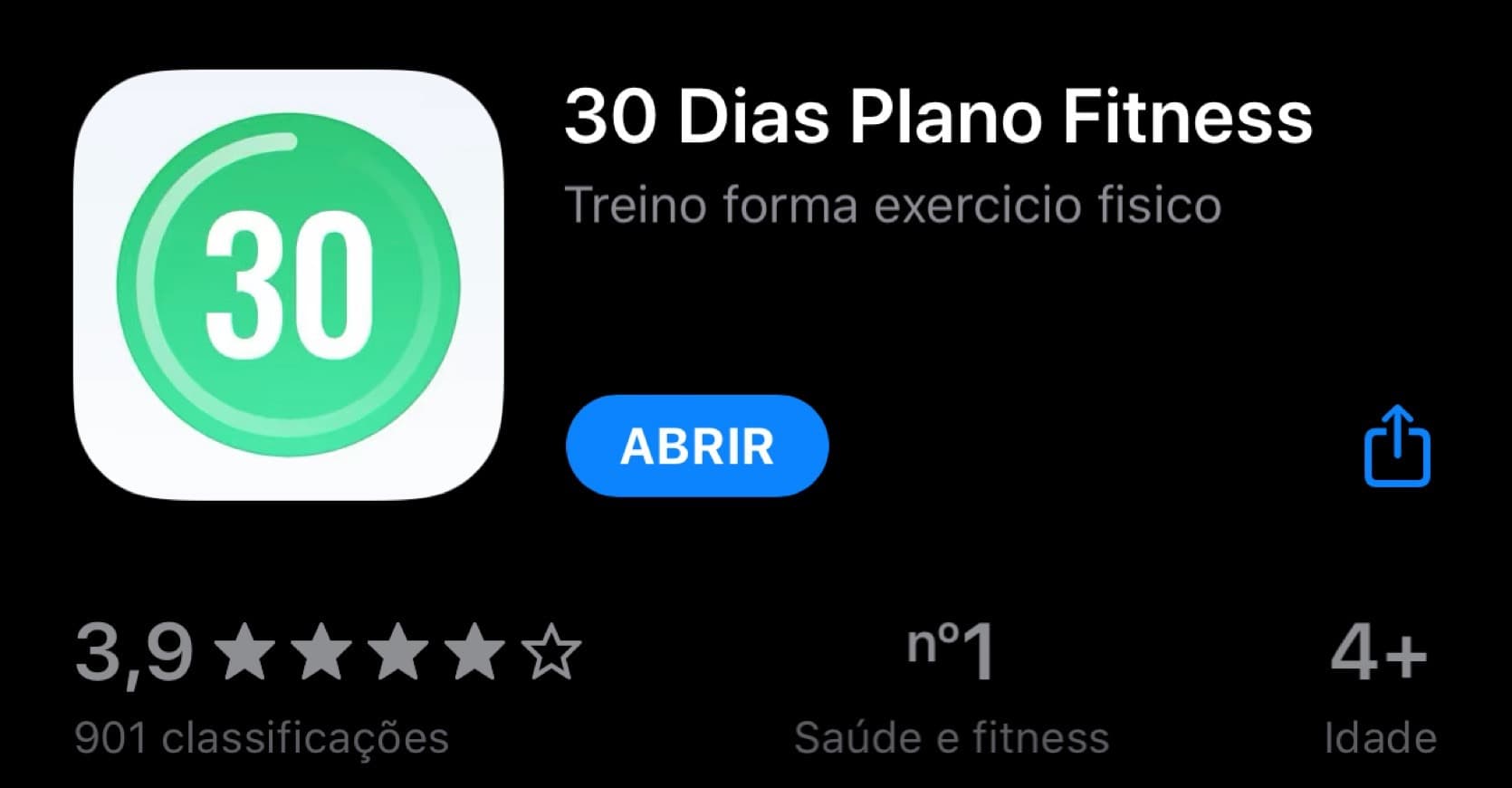 App ‎30 Dias Plano Fitness na App Store