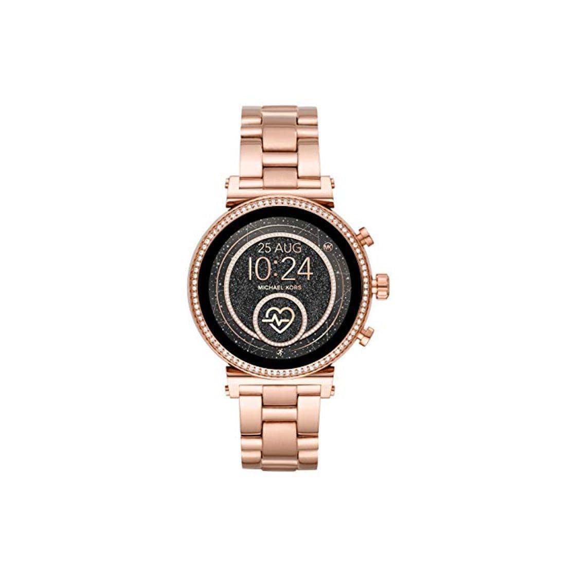 Fashion Michael Kors Reloj Analógico-Digital para Mujer Correa en Acero Inoxidable MKT5063