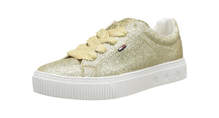 Product Tommy Hilfiger Tommy Jeans Sneaker, Zapatillas para Mujer, Dorado