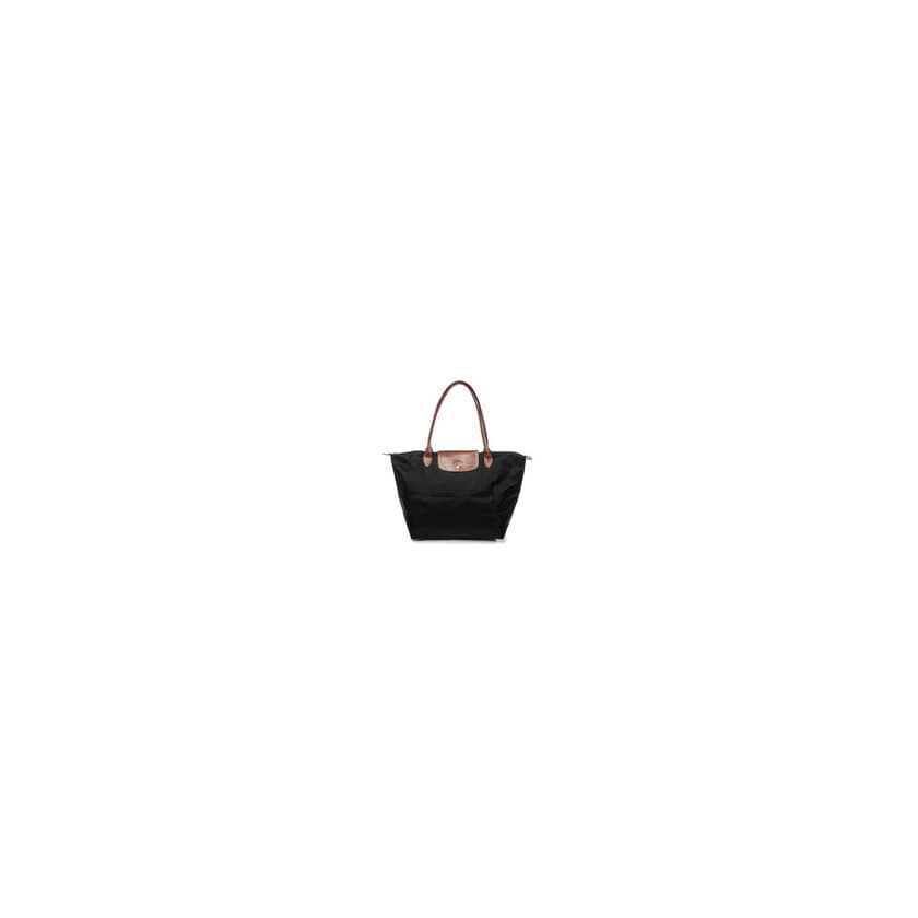 Fashion Longchamp - Bolsa de Sintético Mujer, color Negro, talla 19x30x31 cm