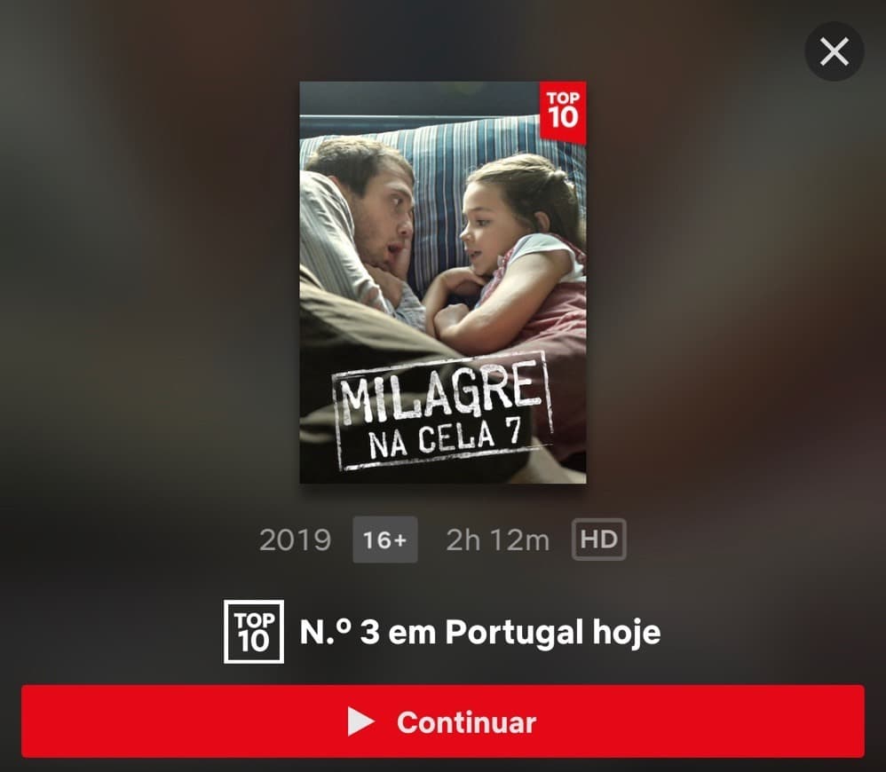 Película Milagre na cela 7 - Filme Netflix 