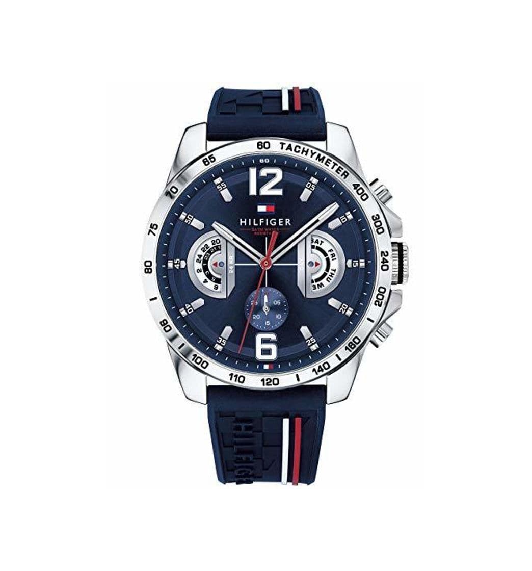 Product Tommy Hilfiger Reloj Multiesfera para Hombre de Cuarzo con Correa en Silicona