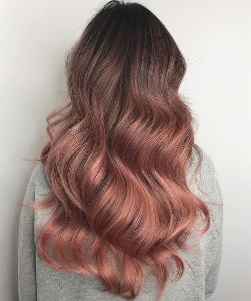 Fashion Rose Gold Balayage | hairstyle 💕