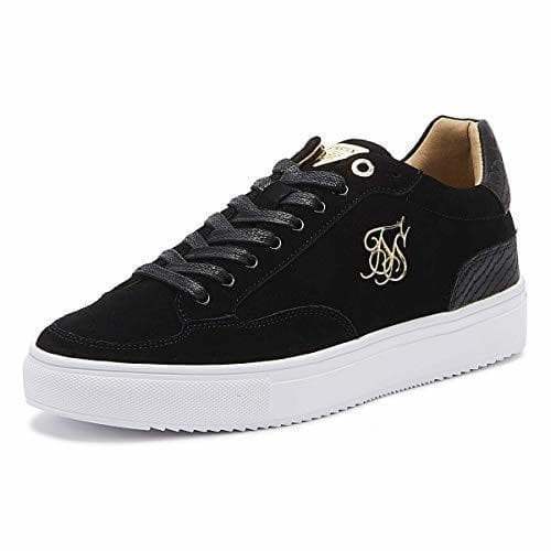 Fashion SikSilk Phantom Python Hombres Negro Zapatillas-UK 6