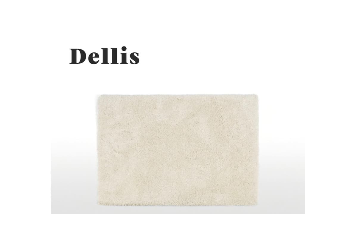 Product Alfombra extragrande Dellis 200 x 300 cm, blanco roto