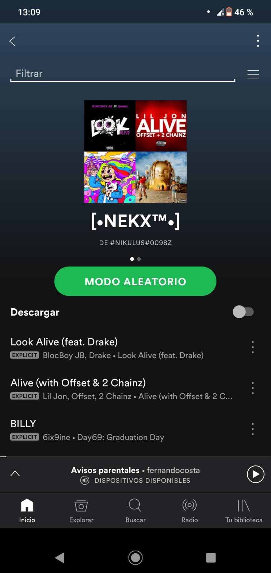 Canción Todo tipo de música en mi playlist