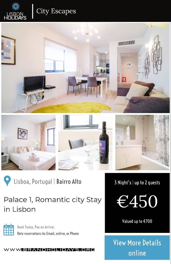 Lugar Palace Collection Apartment in the centre of Lisbon.