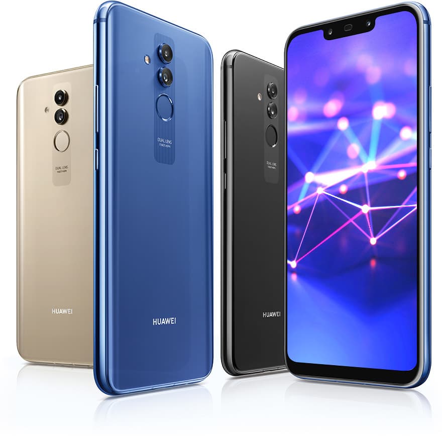 Fashion HUAWEI Mate 20 lite smartphone, AI gaming, quad camera ...