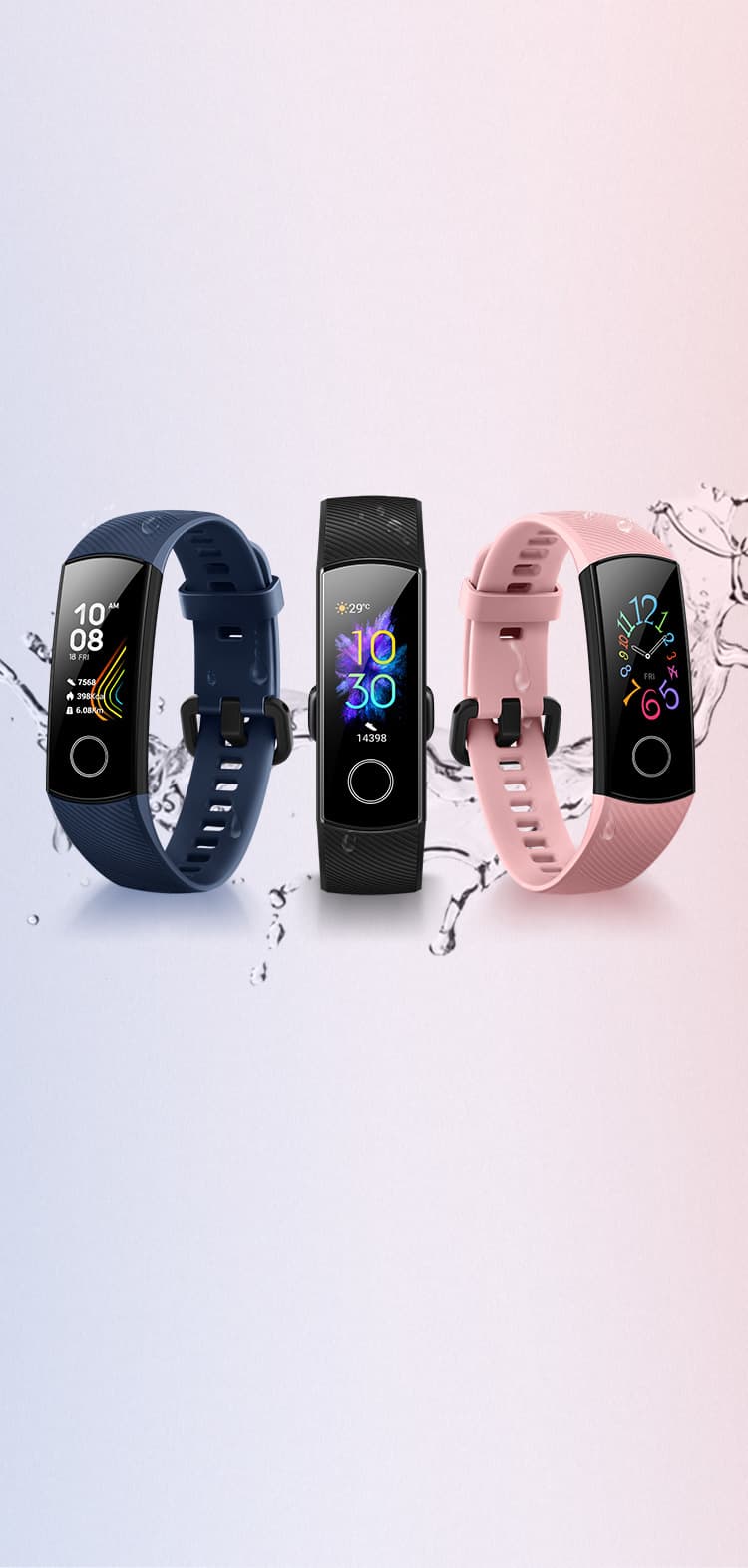 Moda HONOR Band 5- Large full Color AMOLED Screen | HONOR Global