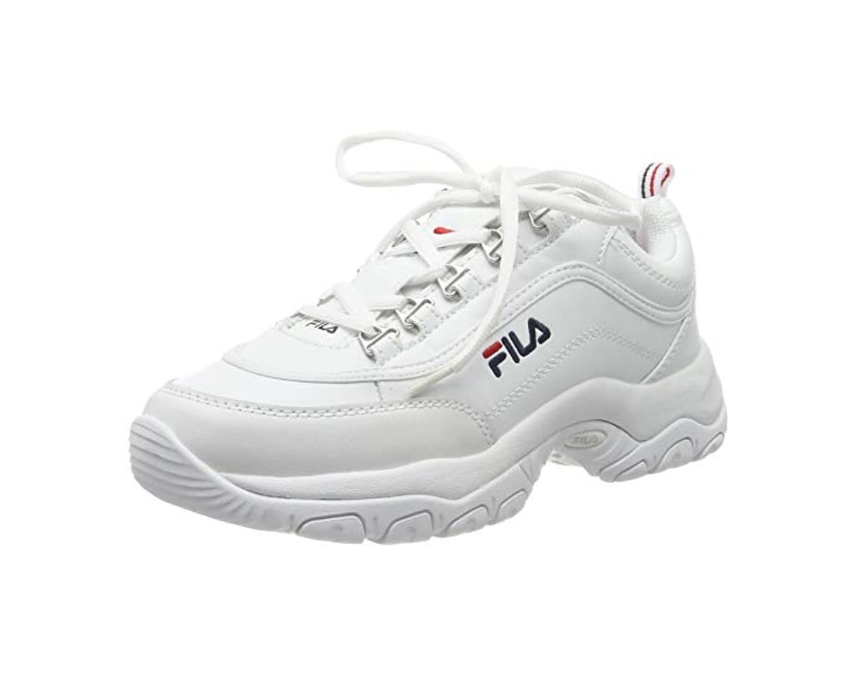 Fashion Fila Strada Low wmn, Zapatillas Altas para Mujer, Blanco