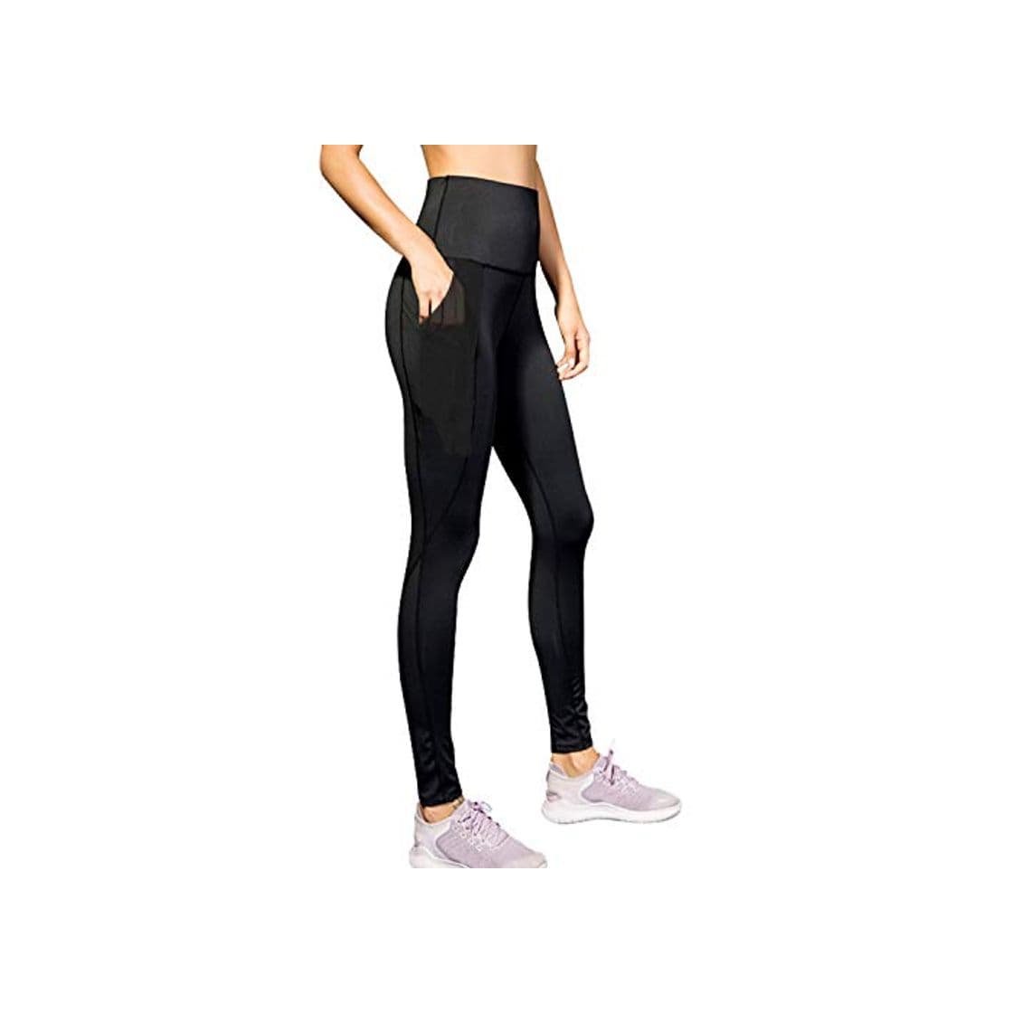 Fashion Sporzin Leggings Mujer Pantalones Deportivos Leggins con Bolsillos para Yoga Running Fitness y Ejercicio