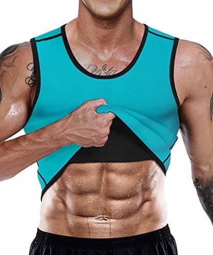 Producto LaLaAreal Faja Reductora Adelgazante Hombre Neopreno Camiseta Reductora Compresion de Sauna Deportivo