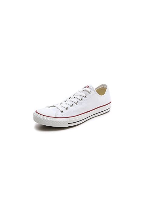 Moda Converse Chuck Taylor All Star Ox, Zapatillas de Lona, Unisex, Blanco