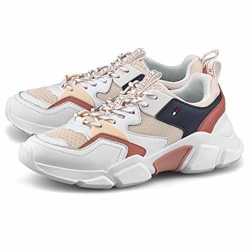 Producto Tommy Hilfiger Calzado Deportivo Mujer Chunky Lifestyle Sneaker para Mujer Blanco 40