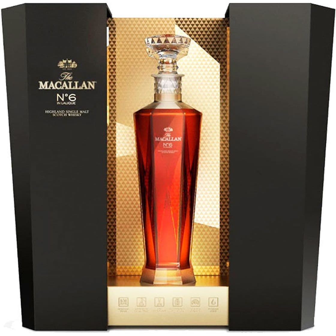 Fashion The Macallan N.º 6 em Decanter Lalique