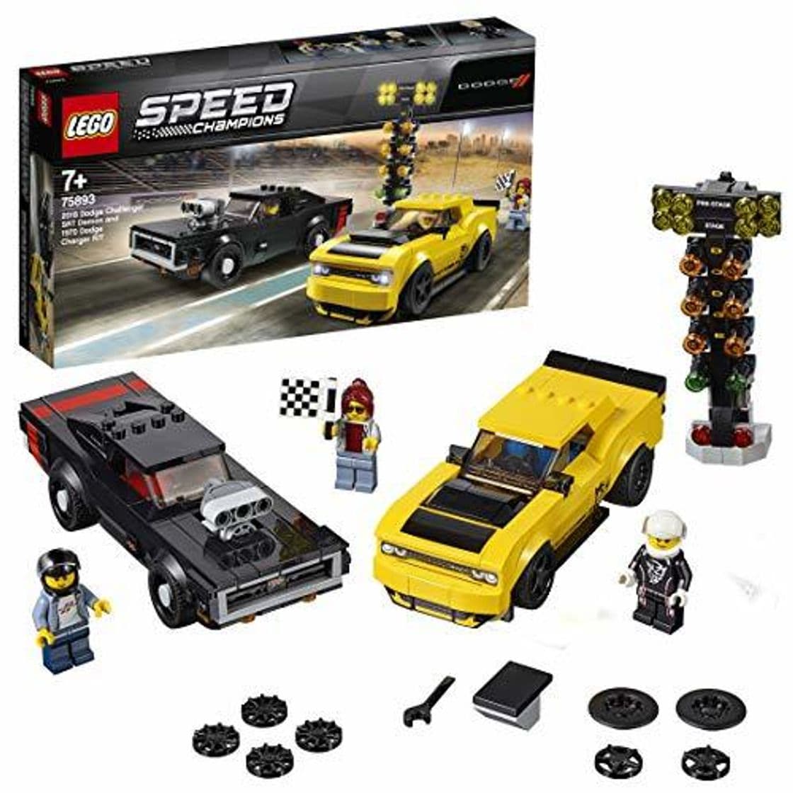 Lugar LEGO Speed Champions - Dodge Challenger SRT Demon de 2018 y Dodge