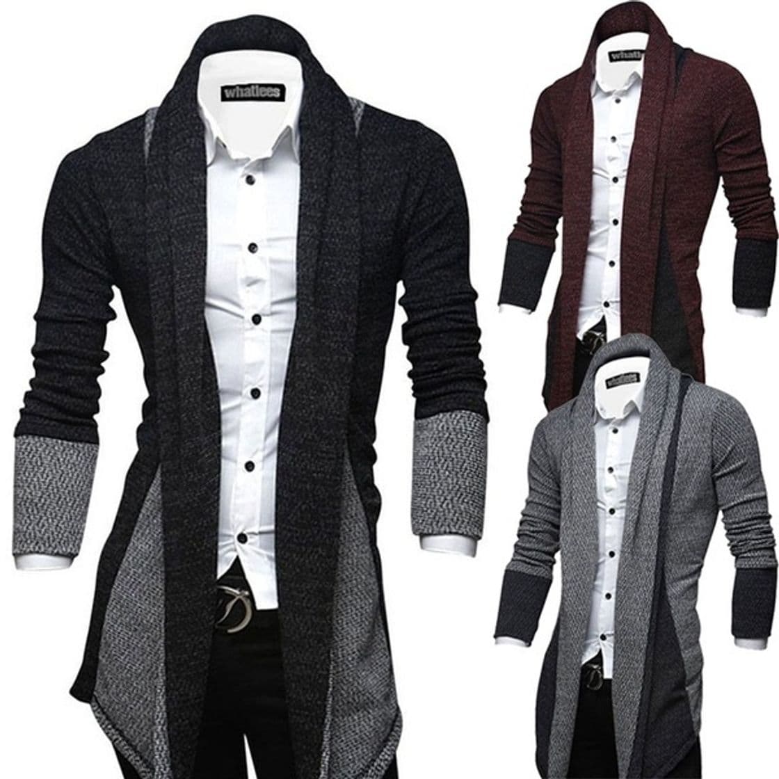 Fashion Men's Casual Fashion Casual Cardigan Sweater Slim 