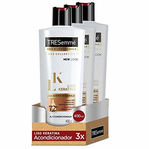 Beauty TRESemmé Acondicionador Liso Keratina - Paquete de 3 x 400 ml -