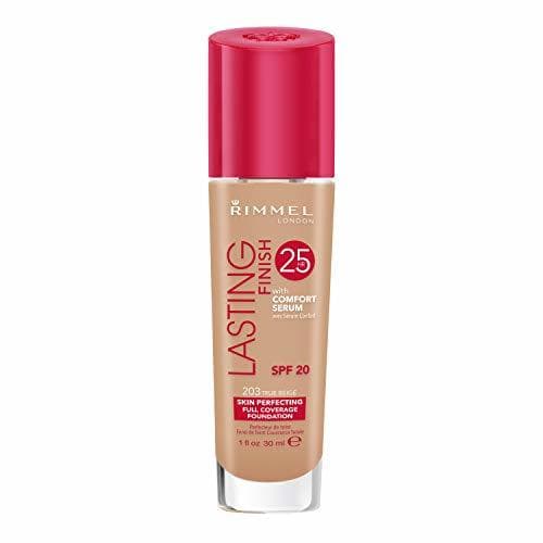 Belleza Rimmel London Lasting Finish Foundation 25H Base de Maquillaje Tono 203 True