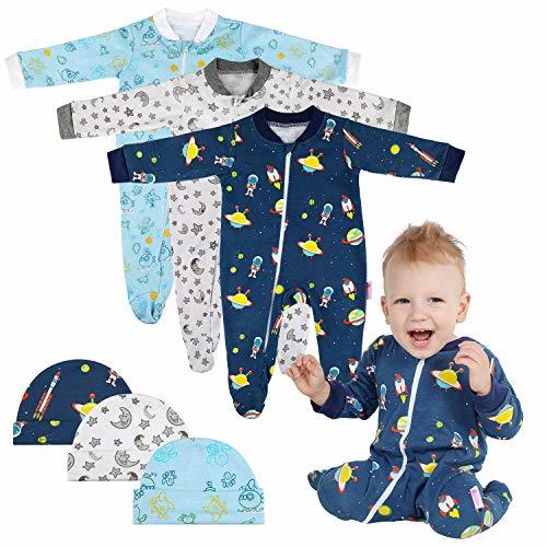 Producto Lictin 6 Piezas Pijama para Bebé- Mameluco de Algodón con Cremallera con