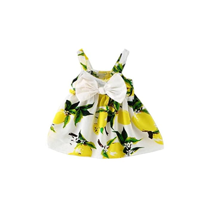 Producto K-youth® Vestido de Niña Floral Bowknot Vestido de la Honda Princesa Vestido