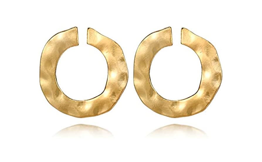 Producto Bobury Cuelga los Pendientes 1 par Moda Oro Plata Color Irregulares geométricas