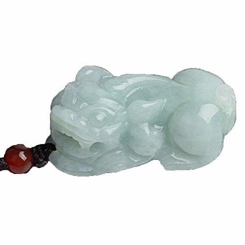 Product ZHIBO Hecho a Mano Natural de Jade Fortuna necknace Moda Colgante pixiu