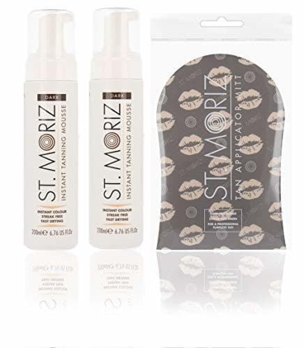 Producto St Moriz Mousse autobronceador instantáneo oscuro con guante de bronceado Pack de