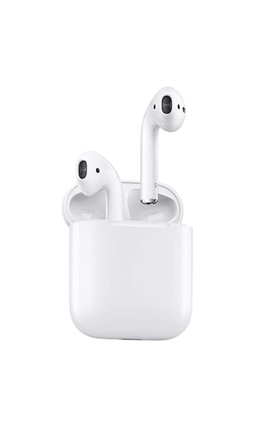 Electrónica Apple AirPods - Auriculares inalámbricos de botón (Bluetooth, Lightning), color blanco