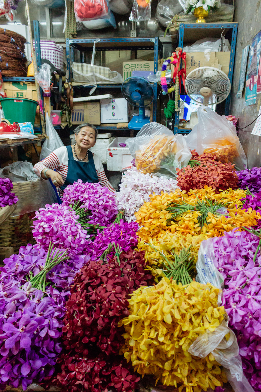 Lugar Pak Khlong Market Flower Market