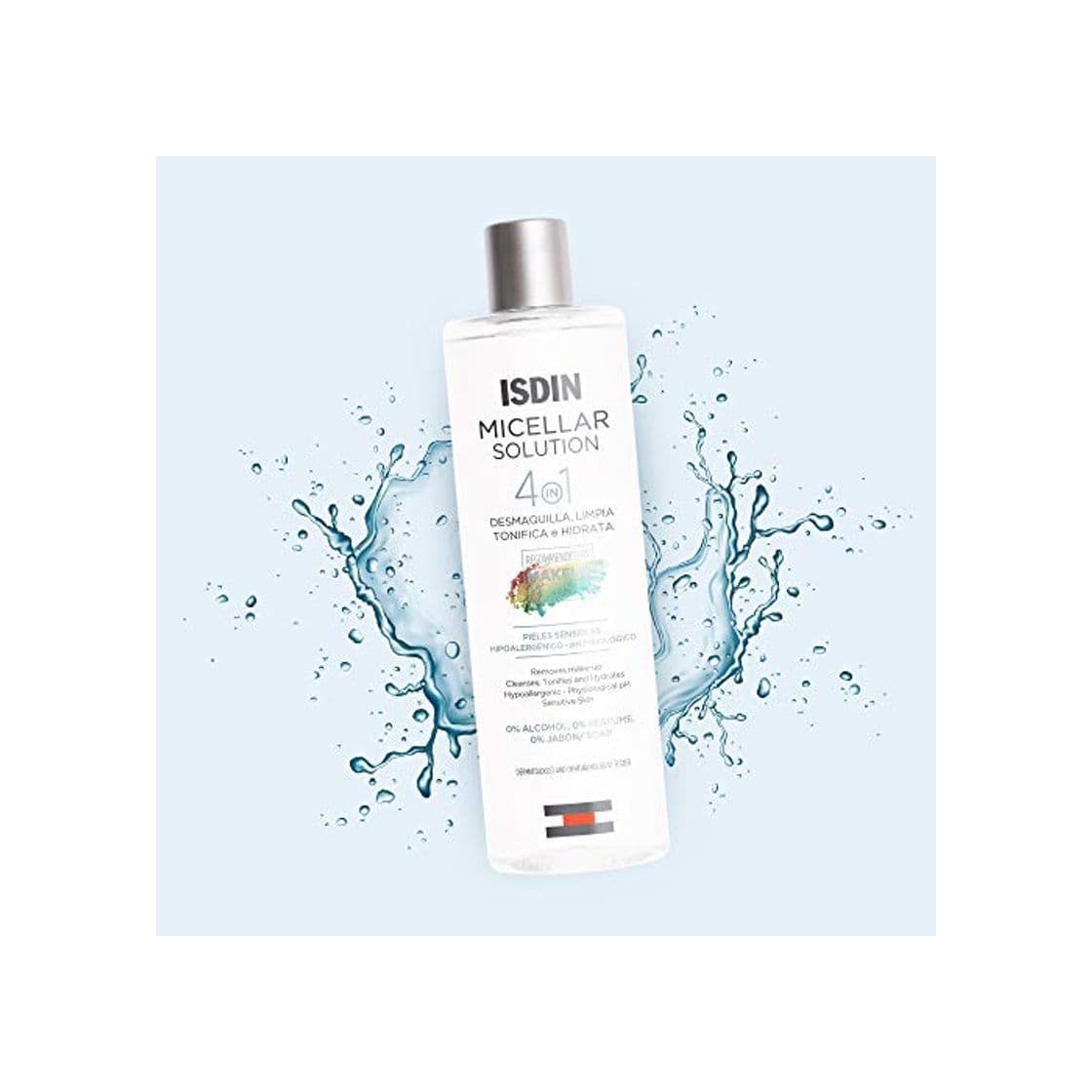 Beauty ISDIN Micellar Solution Agua Micelar Limpieza facial 4 en 1