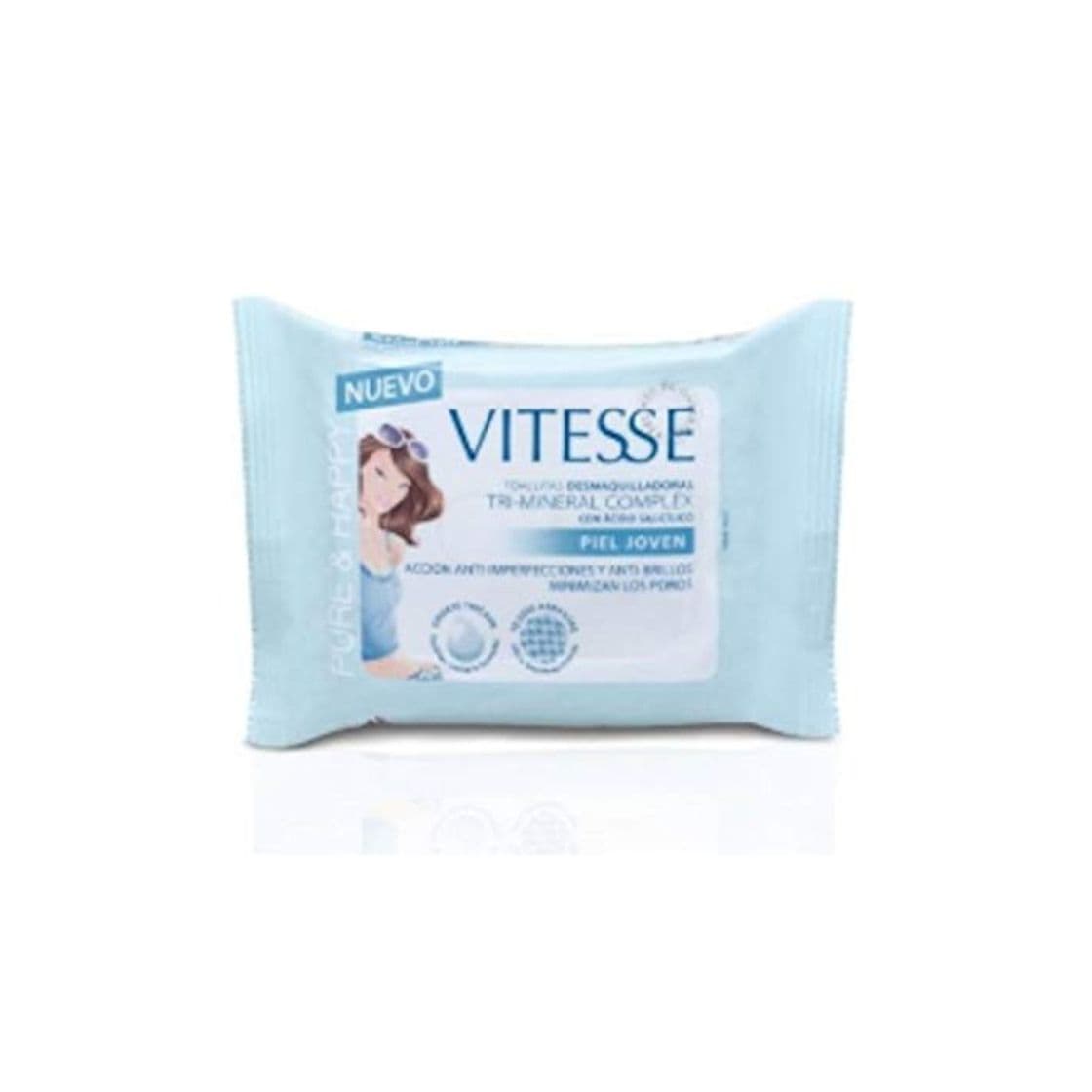 Product Vitesse Toallitas Desmaqui.P.Joven-Brillos-Poros 20U