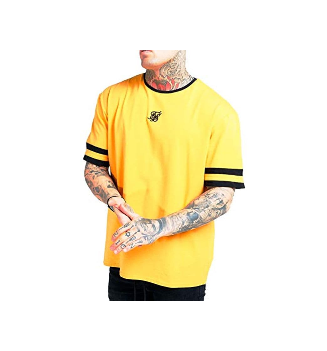 Producto Siksilk Camiseta Oversized Amarilla Ringer Gym