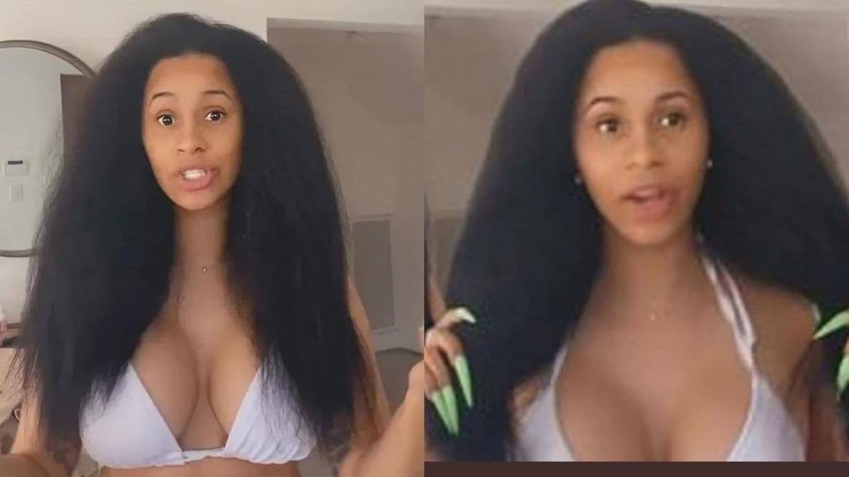 Fashion Cardi B revela cómo luce sin maquillaje ni peluca