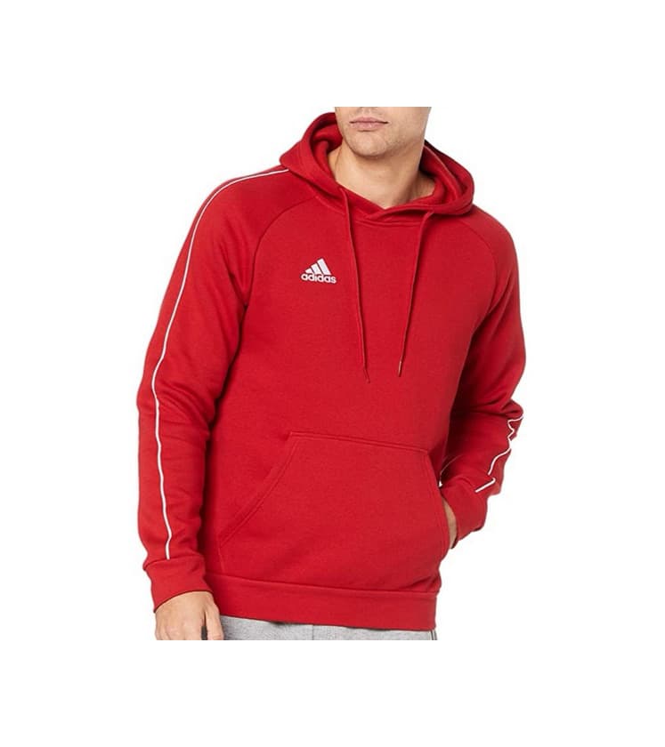 Fitness Adidas Core18 Hoody Sudadera con Capucha, Hombre, Rojo