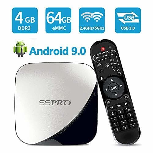 Product SUNNZO S9 Pro Android 9.0 OS TV Box con Procesador Rockchip 3318,Quad