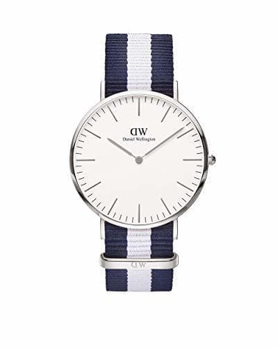 Moda Daniel Wellington Reloj con Correa de Cadena y Acero para Hombre 0204DW