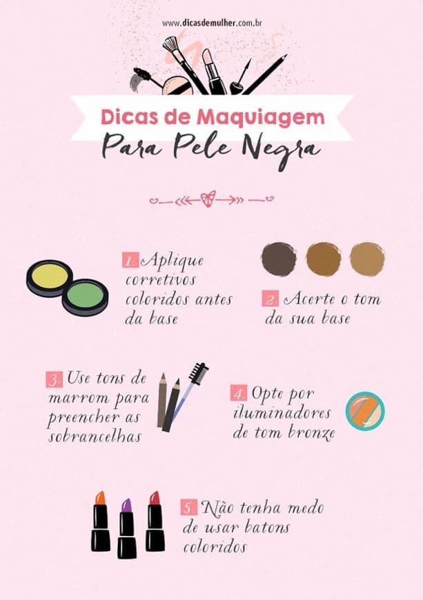 Producto Dicas de maquilhagem para pele negra 