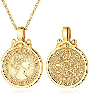 Producto ChicSilver Oro Amarillo Pisces Marzo Plata de Ley 925 Medalla Moneda Redonda