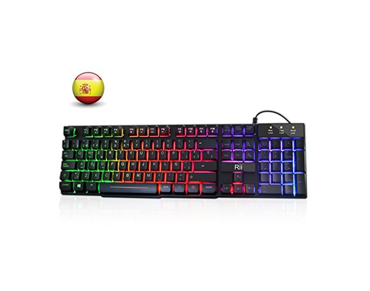 Electrónica Rii RK100+ Novedoso Teclado USB Retroiluminado